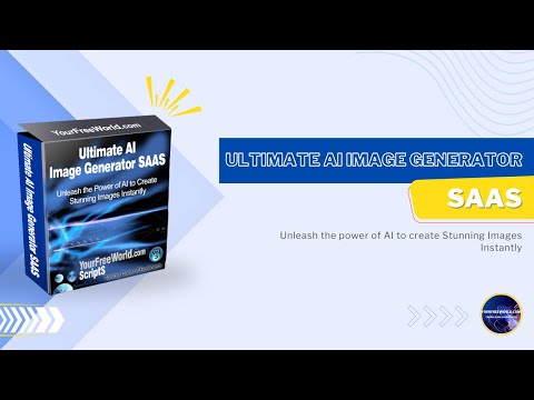 Ultimate AI Image Generator SAAS video demo