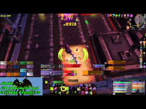 War Front Vs Mythic Hans'gar and Franzok Demo lock Pov