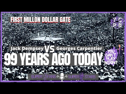 July 2, 1921 Jack Dempsey knocks out Georges Carpentier