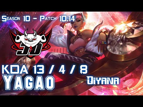 JDG Yagao QIYANA vs ZOE Mid - Patch 10.14 KR Ranked