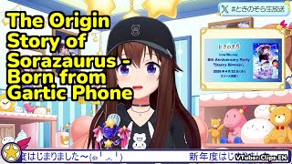 The Origin Story of Sorazaurus - Born from Gartic Phone | Tokino Sora