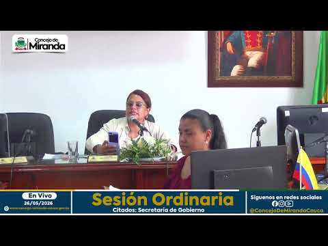 🔴 ¡EN VIVO! | Sesión Ordinaria del Concejo Municipal de Miranda 🏛️