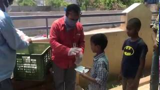 Covid 19 - Neredacharla Vt distributed pongal and groceries to 180 needy people