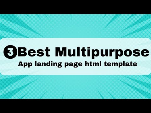 3 Best Multipurpose App Landing Page HTML Template | Bootstrap Template