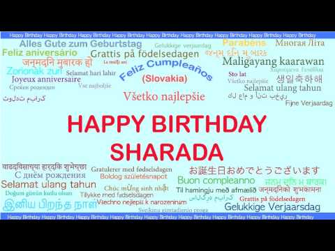 Sharada   Languages Idiomas - Happy Birthday