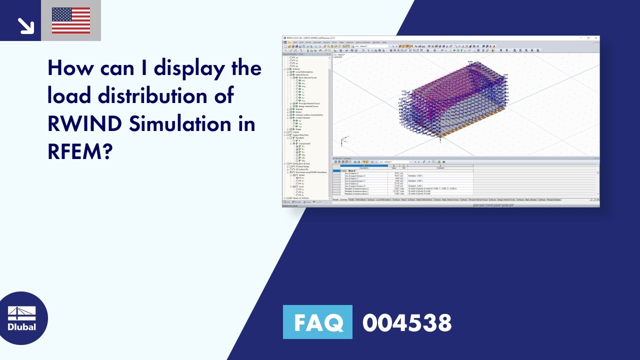 [EN] FAQ 004538 | How can I display the load distribution of RWIND Simulation in RFEM?