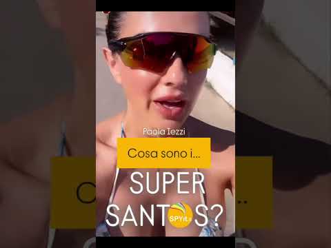 Cosa sono i SUPER SANTOS che nomina Paola Iezzi? 🤣 Indovinello!!!#paolaiezzi #paolaechiara #mare #gr