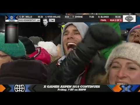 Gus Kenworthy - X Games Superpipe 2016 - 2nd Place Run