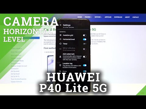 How to Show Leveler in HUAWEI P40 Lite - Set Orientation Lines