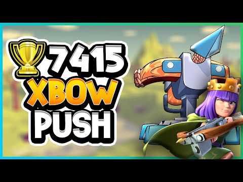 🏆7415 End Season Ladder Push with Xbow — Clash Royale