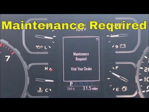 How To Reset Your Maintenance Required Light On Your Toyota Tundra 2020