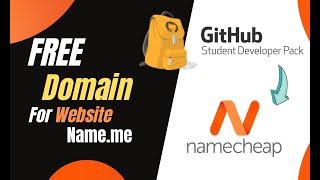 How to get free domain name on namecheap using Github SDP | 1 year | .me | Tech Student Guide