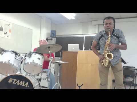 Dave Liebman with Rudresh Mahanthappa at the 28th Annual Liebman Masterclass