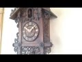 Very Rare Emilian Wehrle Rooster Clock Long Version blackforestclocks.org