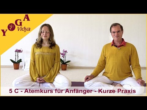 5C Atemkurs für Anfänger - 2 Runden Kapalabhati, Wechselatmung 4:16:8 - Kurze Praxis (5. Woche)