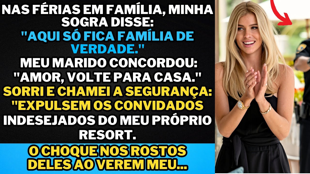 Nas férias em família na praia, minha sogra disse: "Esta casa é só para a família de verdade." foi..