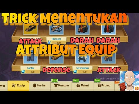 CARA MEMILIH ATRIBUT EQUIP ORANGE OPM, TRIK BARU UNTUK EQUIP - One Punch Man The Strongest