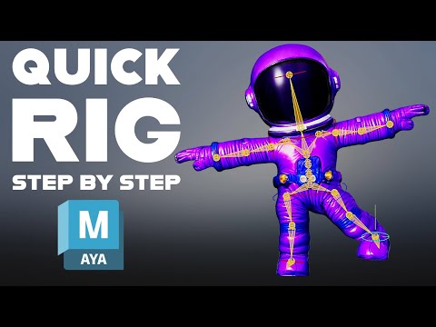 How to Rig a Character in Maya | Step-by-Step Quick Rig Tutorial for Beginners