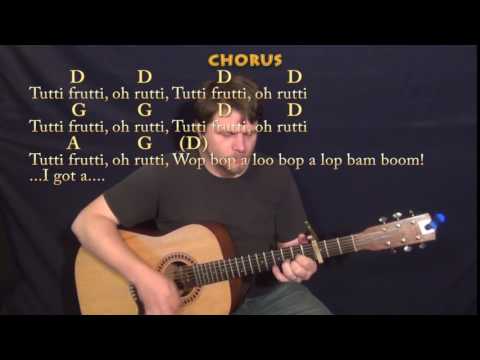 Tutti Frutti (Little Richard) Guitar Lesson Chord Chart with Chords/Lyrics - Capo 3rd