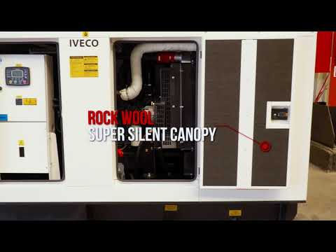 GJI82, 82 kVA FPT Iveco Engine and Maranello Alternators, Super Silent , Diesel Generator Set