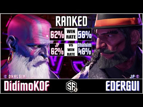 SF6 - DidimoKOF (Dhalsim) vs EDERGUI (JP) in Street Fighter 6