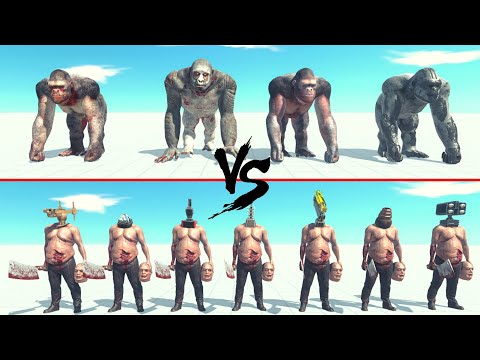 Goro The Giant Team Vs Updated Hulk Team ARBS | Animal Revolt Battle Simulator