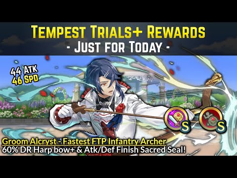 Groom Alcryst is Quick! (Harp Bow+ & Atk/Def Finish Seal) | Tempest Trials: Just for Today