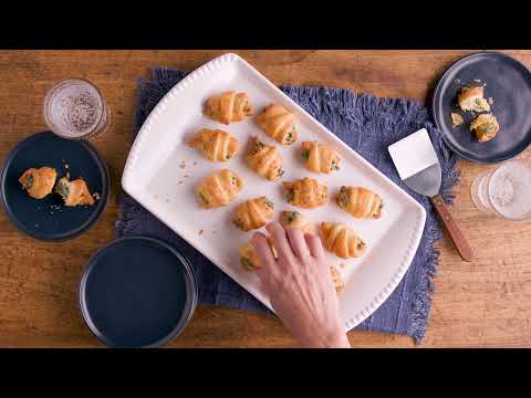 Air Fryer Spinach-Artichoke Crescent Bites | Pillsbury