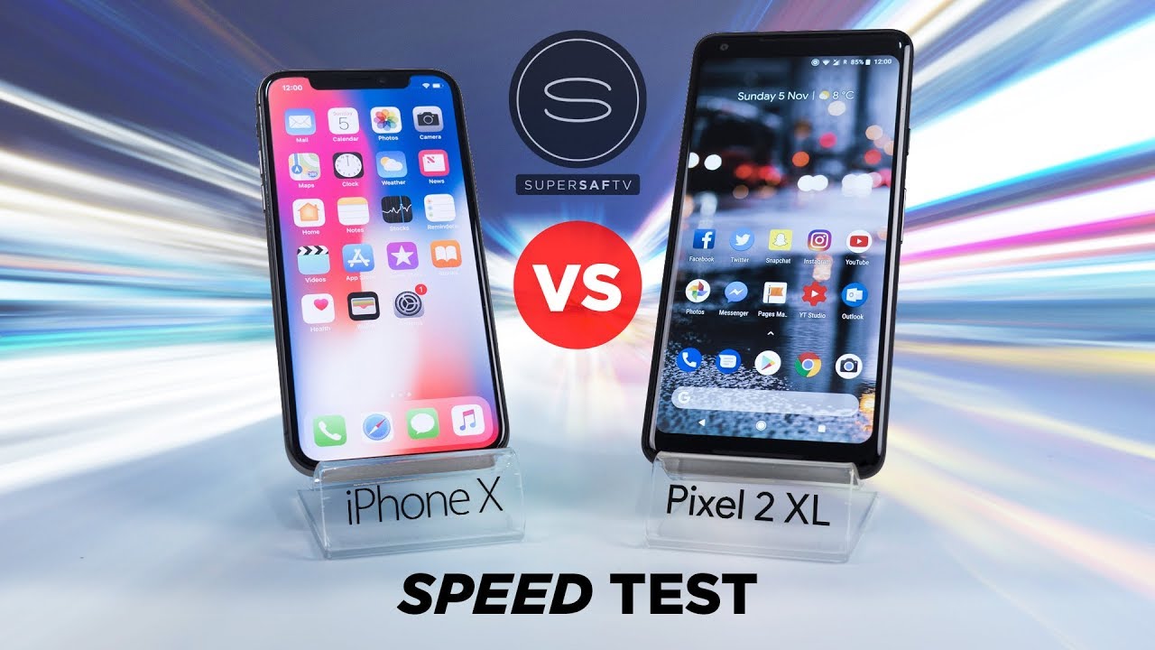 iPhone X vs Pixel 2 XL SPEED Test