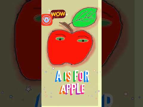 Talking Apple Teaches Kids | Funny Fruit Animation | #shorts #kidslearning