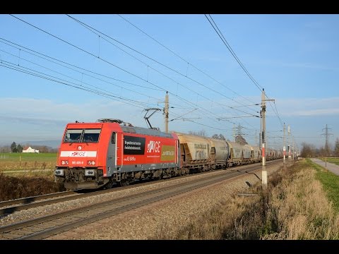 Bahnverkehr auf der Westbahn - Red Bulletin Fashion Train, IGE 185, Vectrons, MRCE 189, ...