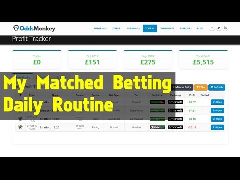 My Daily Matched Betting Routine