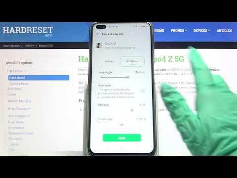 How to Change Font Style in OPPO Reno4 Z 5G – Adjust Font Style