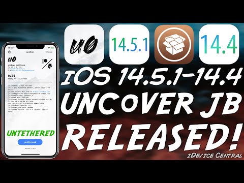 iOS 14.5.1 - 14.4 Unc0ver JAILBREAK Untethered RELEASED! + Fugu14 (A12+) | JAILBREAK NOW With Cydia