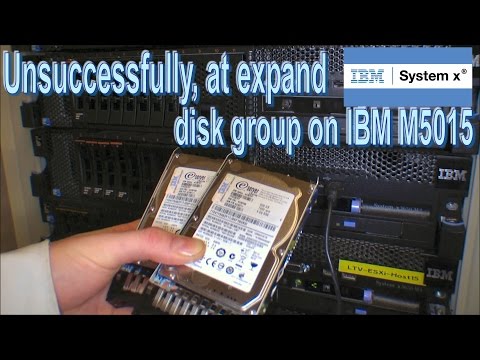 Unsuccessfully, at expand disk group on IBM M5015 - 142