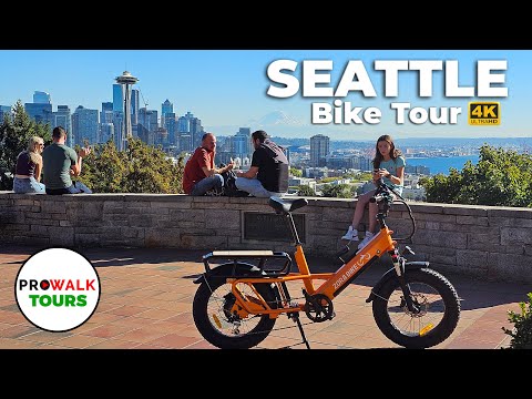 Bike Tour of Seattle - 45 Miles!  4K 60fps with Captions - Prowalk Tours