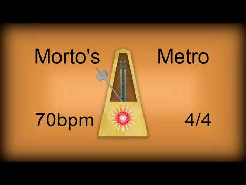 70 bpm 4/4 Metronome Woodblock (12 minutes)