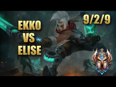 ASR Regank Ekko Jungle Vs Elise - KR Challenger Match Summary Patch 9.19