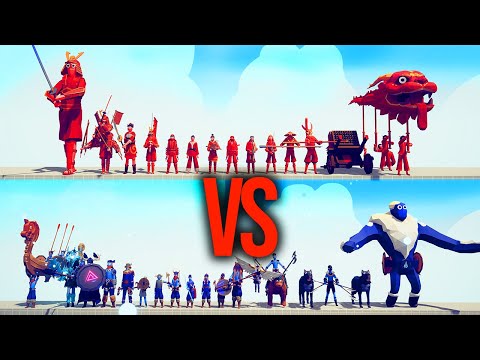 DYNASTY TEAM vs VIKING TEAM Part 2 #91 All Units | TABS - Totally Accurate Battle Simulator