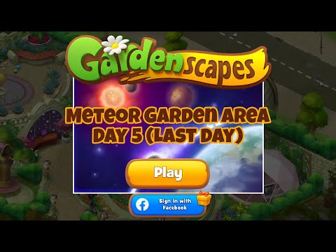 GARDENSCAPES | Meteor Garden Area Day 5 (Last Day) | Area 13 #gardenscapes #gardenscapesgameplay