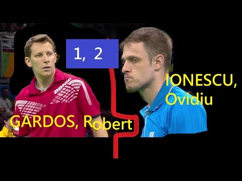 [TT sngl] Ionescu (ROU) (game 12) Gardos , Robert (AUT)