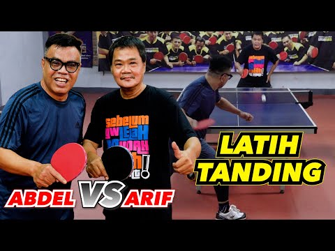 LATIH TANDING PINGPONG VS PAK ARIF BINTIK KETUA LIGAMAS - EMANG JAGO NIH BAPAK