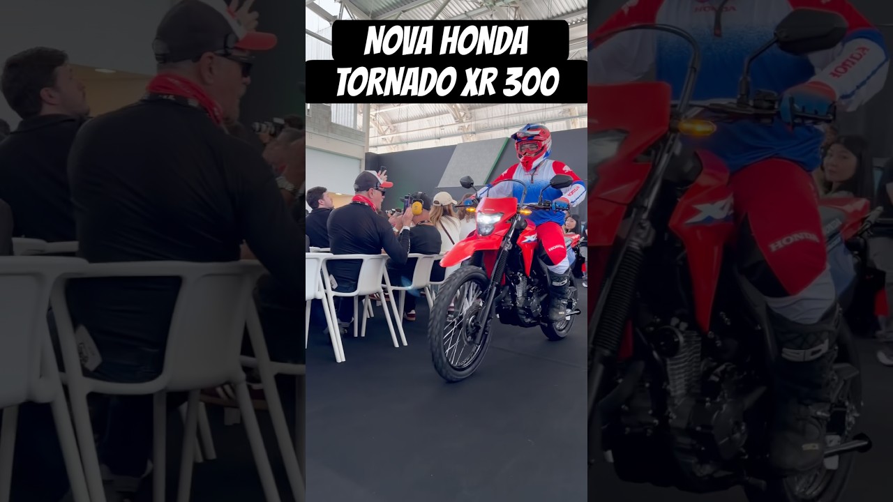 NOVA HONDA TORNADO XR 300 por R$ 31.700 (preço sugerido) com 2 opções de cores clássicas na linha.