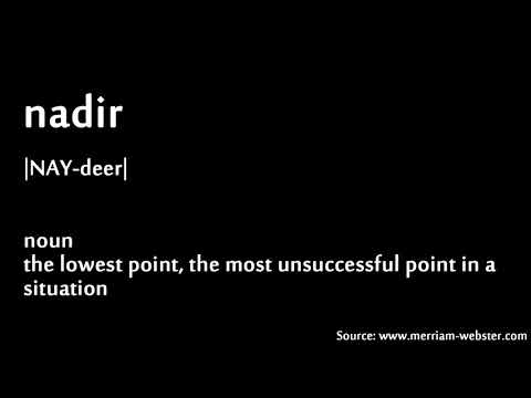 nadir | #HowToPronounce