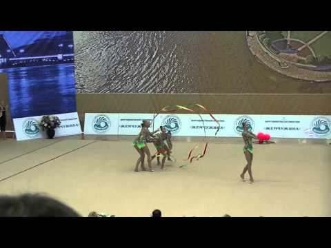 Team RUSSIA  3 balls+2 ribbons  Champioship of Russia 2013  out competition