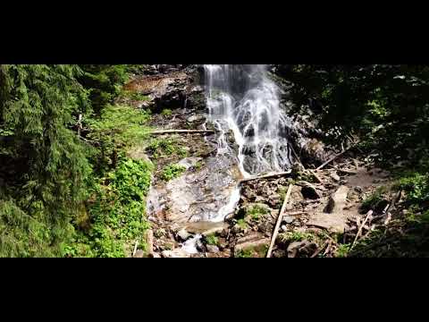 Cascada Scorus din Muntii Capatanii - cea mai inalta din Romania - DJI MAVIC drona