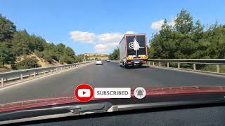 İzmir-Manisa Kesintisiz Tek Parça Araba Yolculuğu [4K] Manisa'da Araba