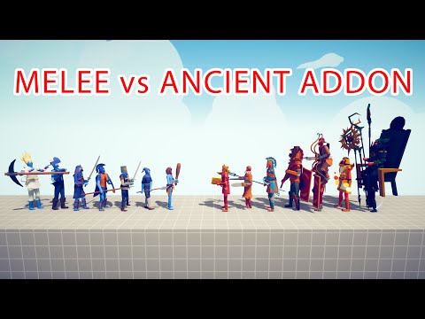 MELEE Team vs ANCIENT ADDON Team - Totally Accurate Battle Simulator TABS