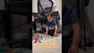 My son made up his own rules for Shake That City by @alderac! #boardgame