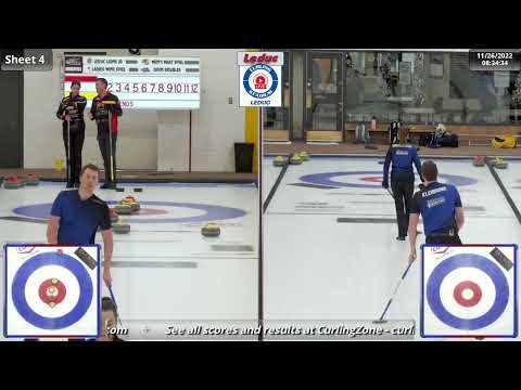 Broderson/Kleibrink vs. Thevenot/Kalthoff - Draw 6 - Curling Stadium Alberta Curling Series Doubles